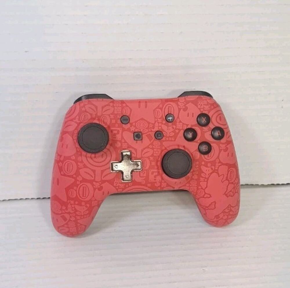 Nintendo Switch PowerA Wired Controller Mario Design Works Needs Replacement Cab
